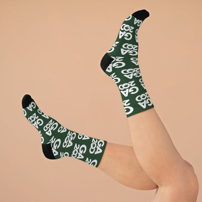 Recycled Poly-blend Patterned Socks