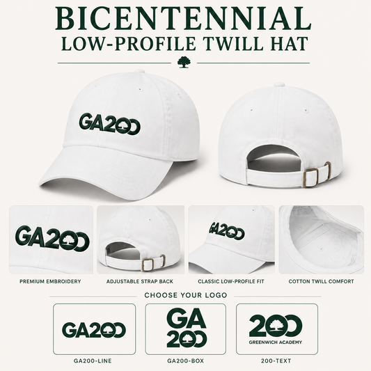 Bicentennial White Low Profile Adjustable Hat