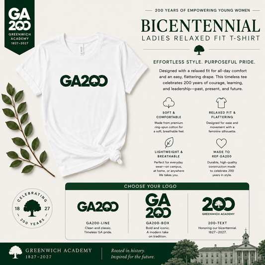Bicentennial Ladies White Relaxed Fit T-shirt